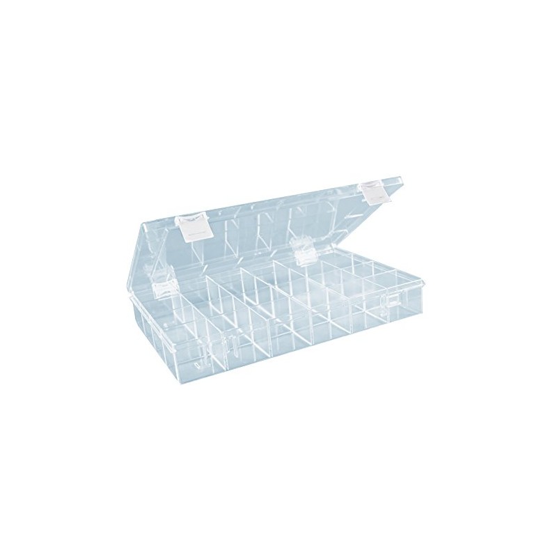 Hunersdorff 612500 Assortment Box PSCLASSIC, 24 compartments 225x335x55 mm, Transparent