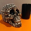 Gothic Skull Storage Box - Decorative Ossuary Design with Hidden