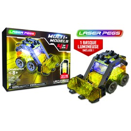 giochi preziosi s.p.a. LAU05000 Laser Pegs Models-4-in-1 Construction, Multi Colour