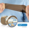 Rapesco 1696 Strong Packing Tape 50mm x 60m, Brown, Pack