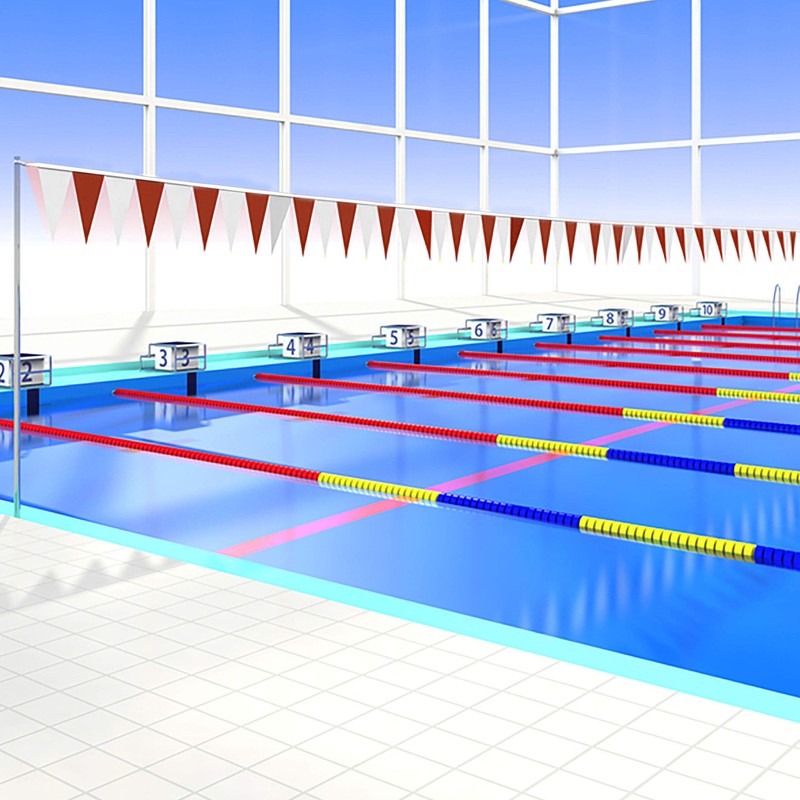 Water Gear Backstroke Flags - Meets All Regulations - Heavy-Duty