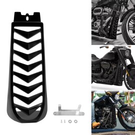 YHMTIVTU Chin Fairing Spoiler Lower Radiator Black Cover For Harley Breakout Fat Bob 18+