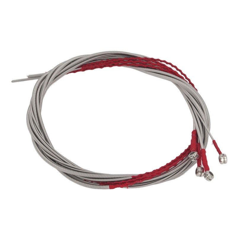 4Pcs Acoustic Bass String Set Stainless Steel Flexible Uniform Vibrations