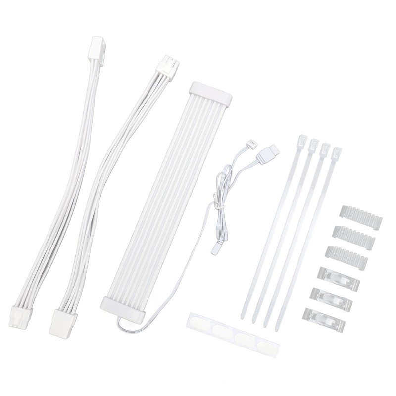 ARGB Extension Sleeved Cable Kit DIY 5V 3pin PSU Cable