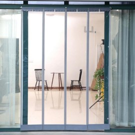 Magnetic Clear Windproof Winter Curtain for Store Entrance 40x200cm