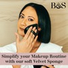 BLEND & SNAP Mini Velour Triangle Makeup Puff for Smooth