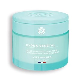 Yves Rocher Crema Facial Da y Noche Extra Hidratante Hydra Vegetal - Tratamiento facial 3 en 1 - Hidrata, Suaviza e Ilumina la piel del rostro - con  