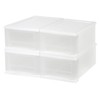 IRIS USA 7 Qt. Plastic Stackable Storage Drawers, Small, 4