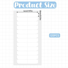 Tucnoeu Pack of 120 Extensions Glue Wigs Tape Invisible Tapes Glue Extensions Tape (White)