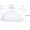 HMF 46720 Hemisphere Acrylic with Brim, DIY Acrylic Cover, Diameter