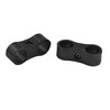 X AUTOHAUX 4 Pcs AN6 13mm Black Aluminium Alloy Fuel