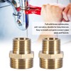 Hex Nipple, Brass Pipe Fitting, External Thread 3/4" to 1/2"