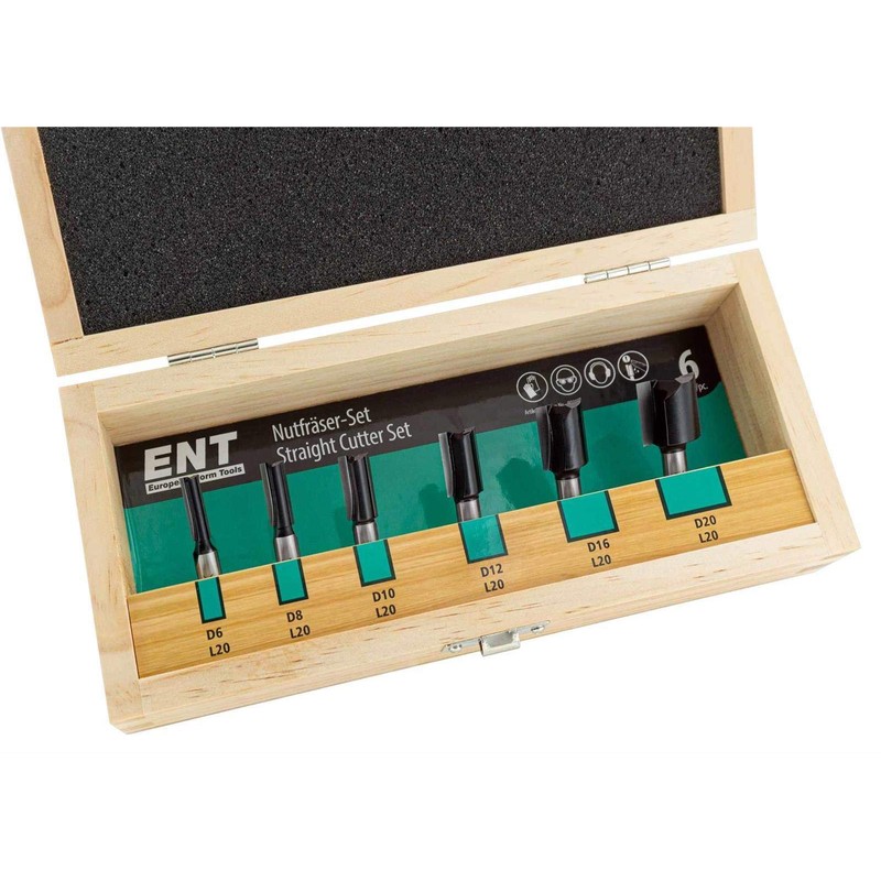 ENT 6-Piece HW Groove Cutter Set - Diameter 6-8 -