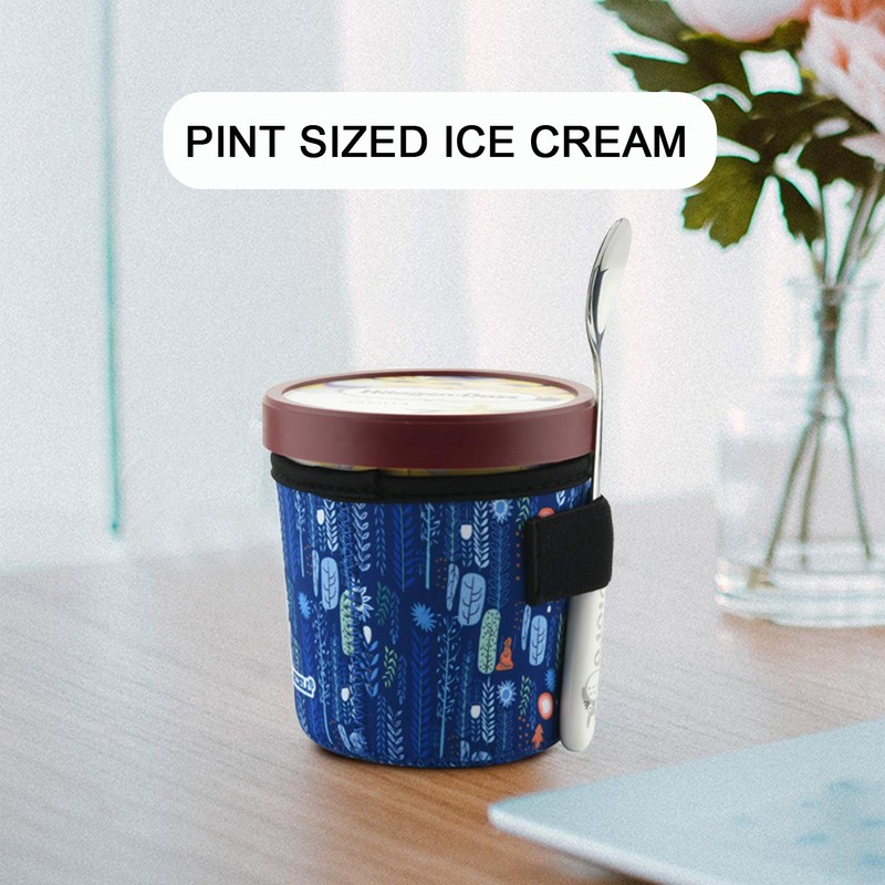 4 Pack Ice Cream Pint Size Ice Cream Sleeves Neoprene