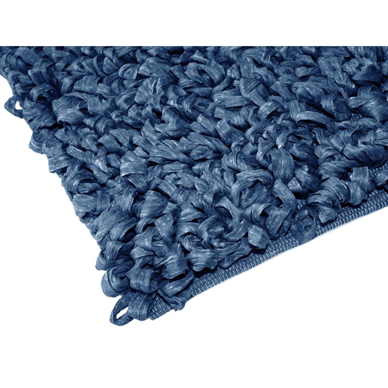 Lashuma Badezimmer Teppich Jeansblau, geeignet für Fußbodenheizung 50x70 cm