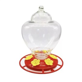 Hummingbird Feeders for Outdoors Hanging with Ant-Proof Hooks, 40 oz Hummingbird Feeder with Circular Perch & 6 Feeding Ports, Easy to Clean and Leak Proof for Garden Yard