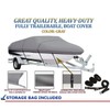 SBU Grey Boat Cover Compatible for Mariah G21 Cuddy Cabin