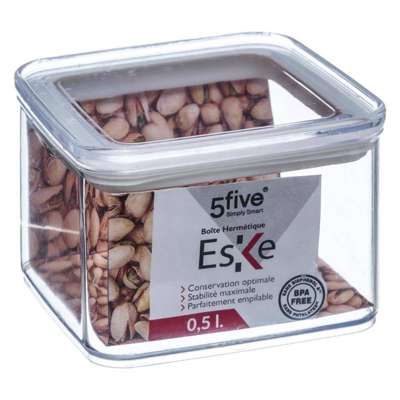 5five - hermetic square tin "eske" 0.5 l