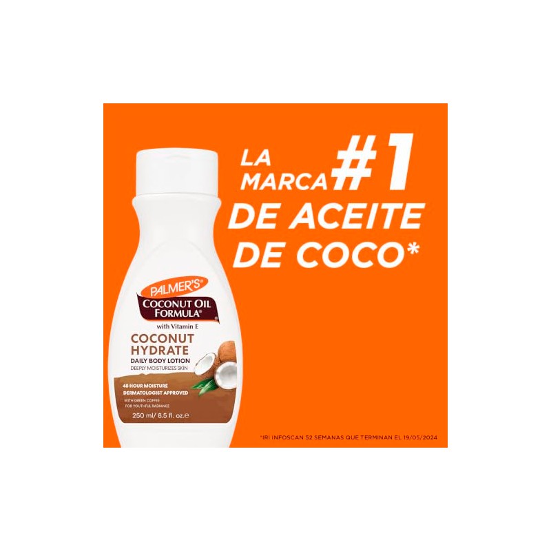 Palmer Coconut Oil Formula Body Lotion Loción Corporal Hidratante Coco