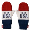 TEAM USA MITTENS WINTER OLYMPICS RED WHITE BLUE Men Women
