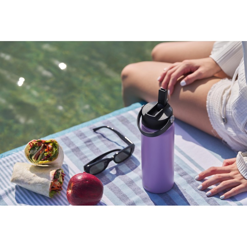 Avanti HydroSport Sipper Insulated Water Bottle, 550ml - Lavender