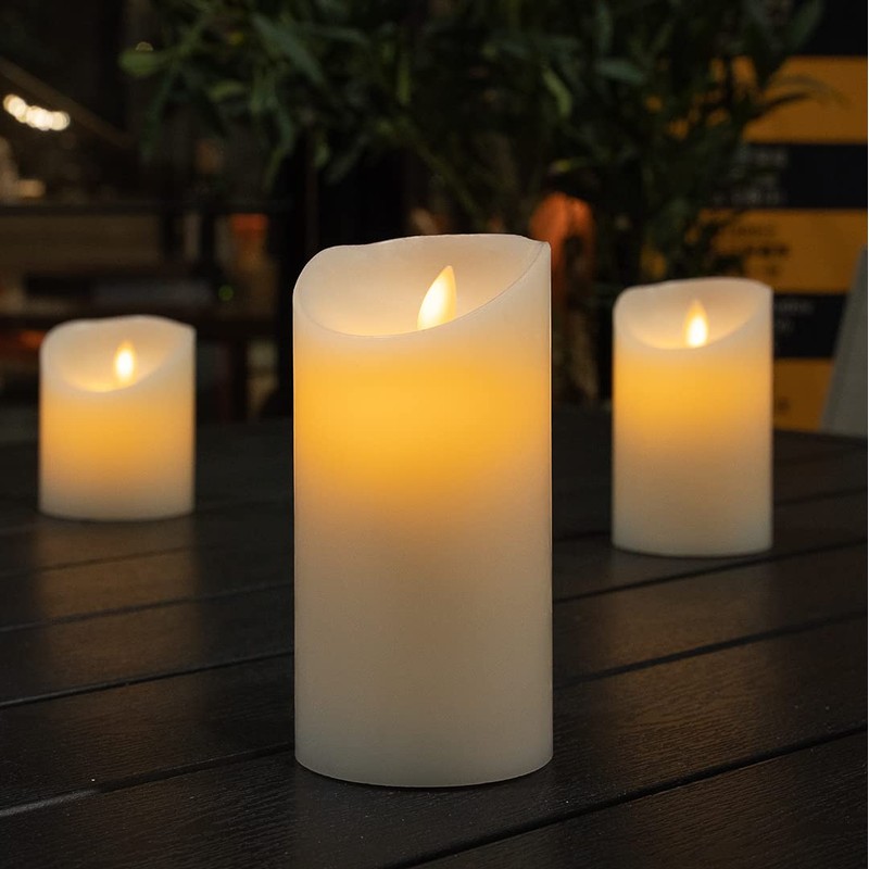Fire Tek 3 x 6 Inch Flameless Pillar Candle, 1