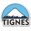 2 x 10cm Tignes Ski Snowboard Vinyl Sticker Bike Laptop