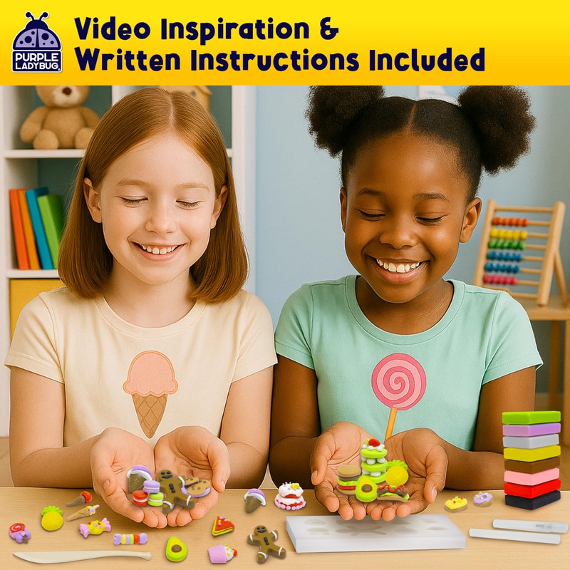 DIY Clay Cute Mini Eraser Kit for Kids - Birthday