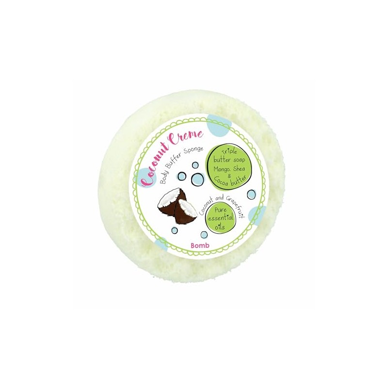 Bomb Cosmetics Body Buffer Soap Infused Sponge 2 in 1