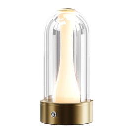 Anznzem USB Rechargeable LED Table Lamp, 3 Color Changing Modes Bedside Lamp, Portable Touch Button Mood Light for Bedroom, Camping