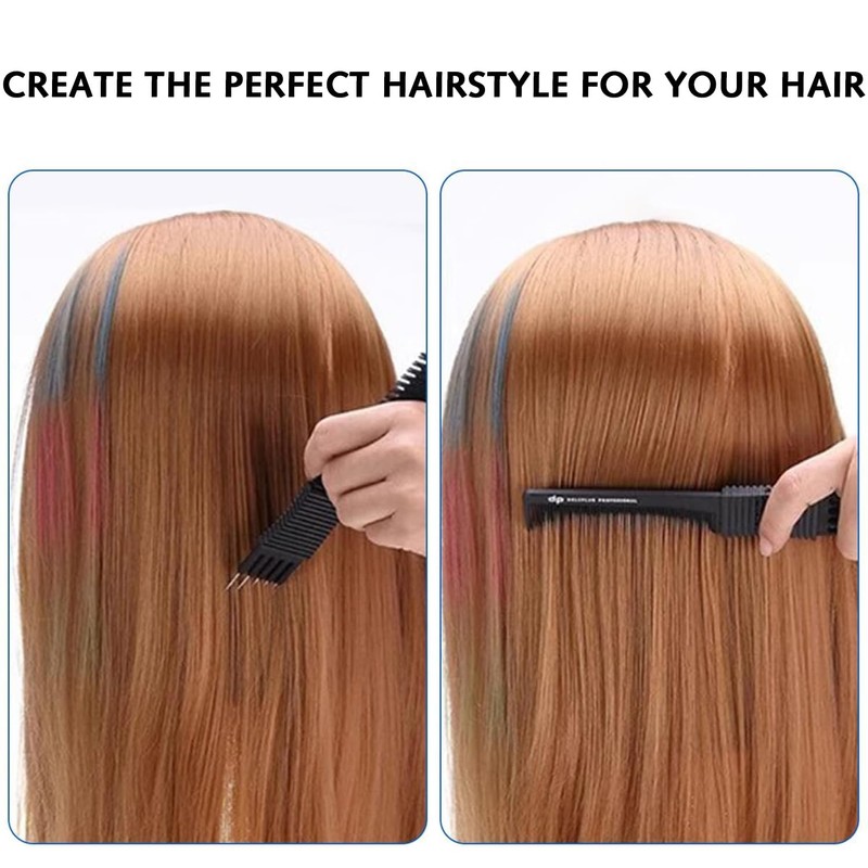 2 Pcs Pick Combs for Women,Double-Head Teasing Comb with Metal