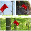 MYLERCT Aluminium Flagpole Holder, Adjustable and 180° Rotatable, Black, 26.8