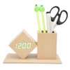 Pen Holder Alarm Clock Pen Holder Design Green Light Temperature
