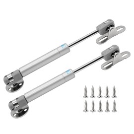 Moicstiy 2Pcs 6 Inch Gas Struts, 30N/ 6.7lb Safety Lift Support Cabinet Hinge Gas Spring Soft Open Lid Hinge for Kitchen, Shocks, Cupboard