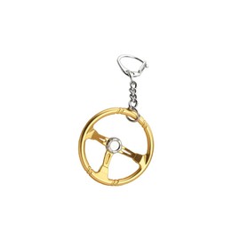ARFUKA Key Fob Steering Wheel Pendant Car Key Ring Keychain Birthday Gifts Valentine's Day Gift, gold