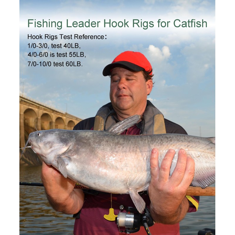 Uxwuy Circle Hook Rigs 50 Pack (5/0, 50 Pack)