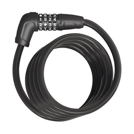 ABUS (アブス) Bike Cable Lock Matte Black 180 cm NUMERO 5510C/180 W/SCMU [Domestic Genuine Item]