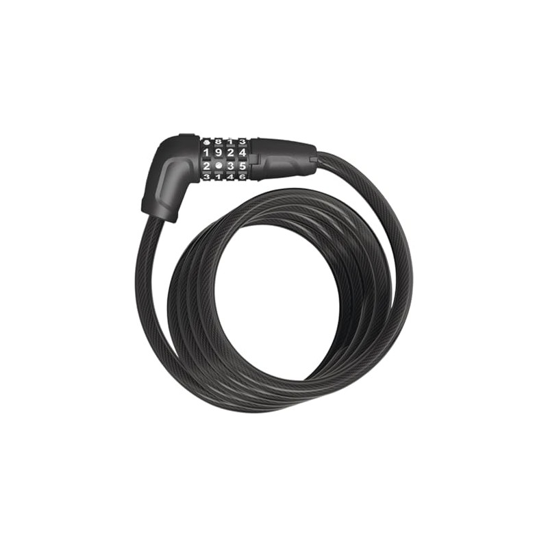 ABUS (アブス) Bike Cable Lock Matte Black 180 cm NUMERO
