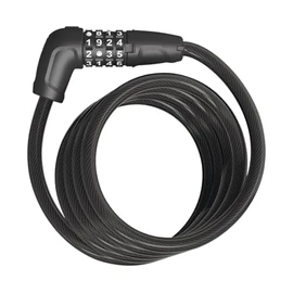 ABUS (アブス) Bike Cable Lock Matte Black 180 cm NUMERO 5510C/180 W/SCMU [Domestic Genuine Item]