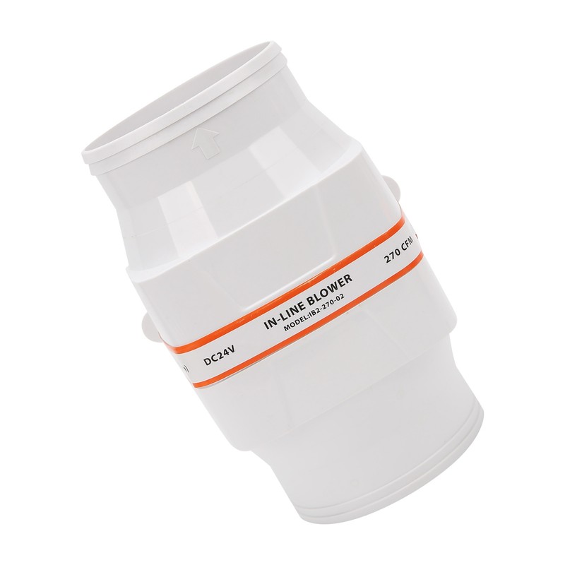 4in 270CFM Bilge Air Blower InLine Electric Waterproof White for