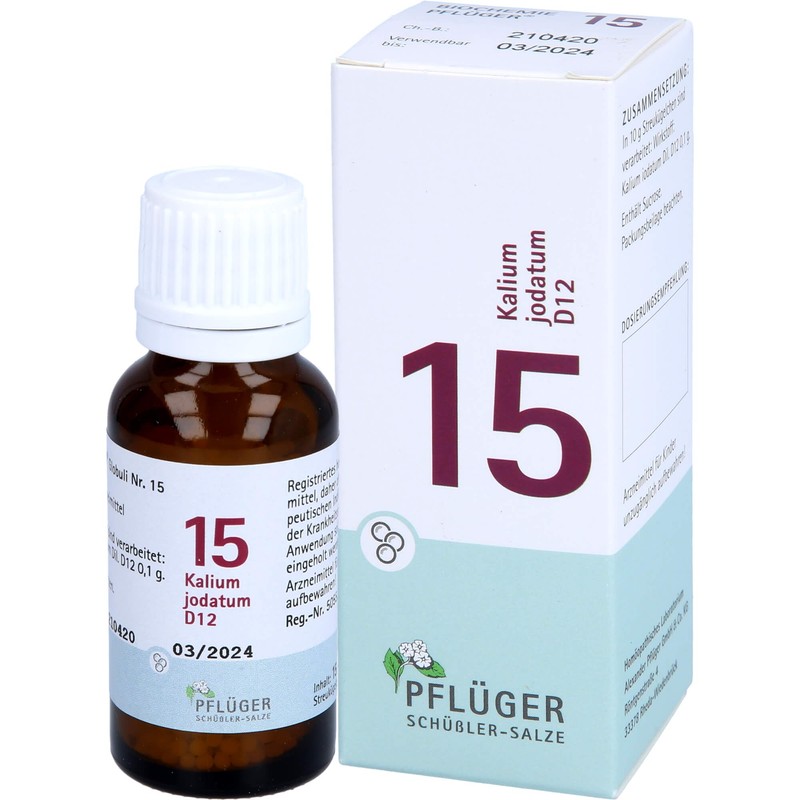 BIOCHEMIE Pflüger 15 Potassium Iodate D 12 Globules 15 g