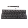 Computer Keyboards Ergonomic Design UltraThin Mini Durable Wired 78 Keys