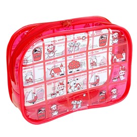 Shimojima Stop Pail Clear Pouch Pouch Accessory Case Showa Retro Character, Stoppail