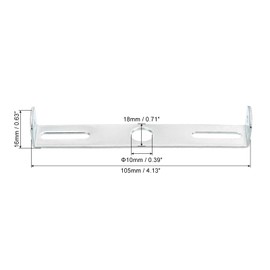 sourcing map 1 Set Ceiling Light Plate Kit 105 x 18 x 16 mm Lighting Body Mounting Bracket for Home Office Chandelier