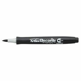 artline 94012 Decorative Brush Tip Marker, Black