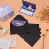 100 Pack Black 4x6 Envelopes, Contour Flap A4 Envelopes for