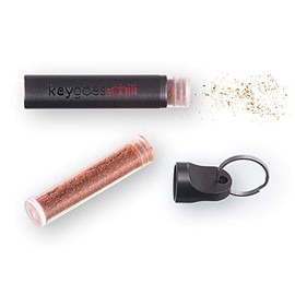 Keygoes Chilli Chilli Gadget Chili Grinder with Chilli / Stevia / Salt / Cinnamon (Black Ultra Heat)