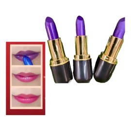 3 Labial Magico Azul Cambia D Color Waterproof Romantic Rain                                                                                          