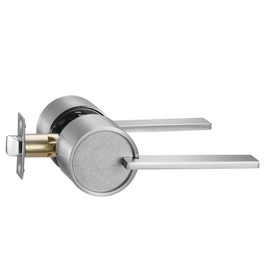 Berlin Modisch Zero Gravity Urban Series Passage Lever Door Handle Non-Locking Lever Set [for Hallway or Closet Doors] Reversible Heavy Duty – Satin Nickel Finish