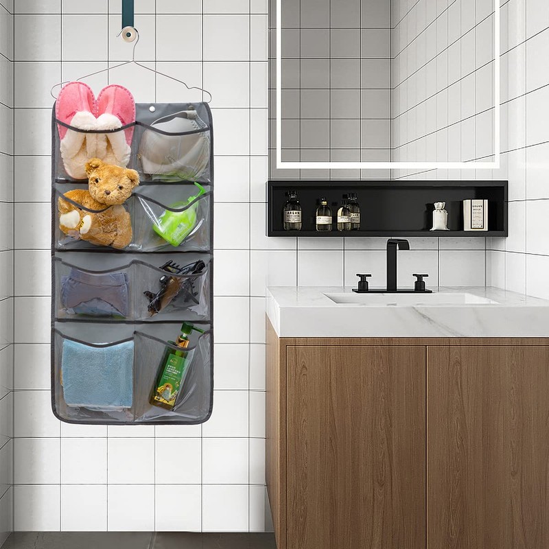 ANIZER Dual Sided Hanging Closet Organizer Durable Socks Stocking Clothes